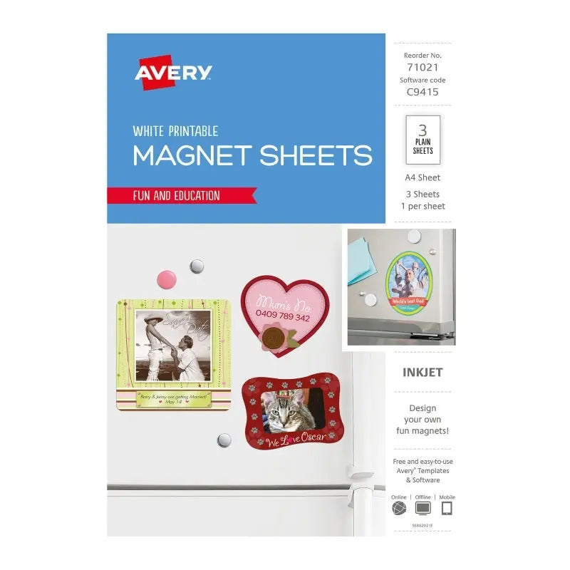 AV Frg Magnet IJ61 1UP Pk3 Bx5 Avery