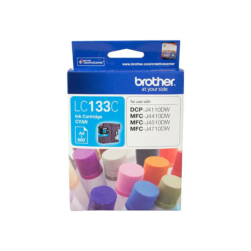Brother LC133 Cyan Ink Cart Brother