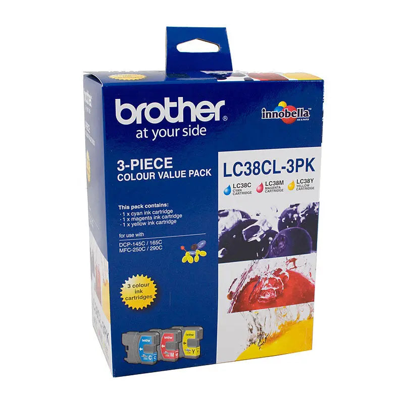 Brother LC38 CMY Colour Pack Brother
