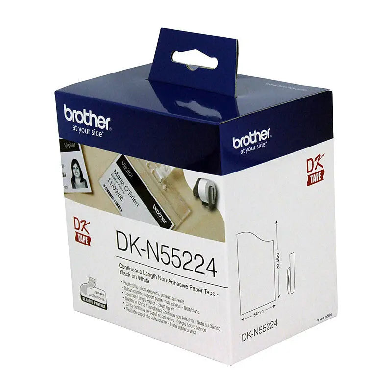 Brother DKN55224 White Roll Brother