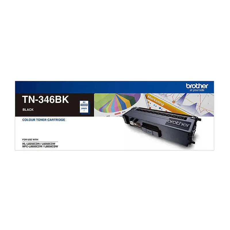 Brother TN346 Black Toner Cart Brother