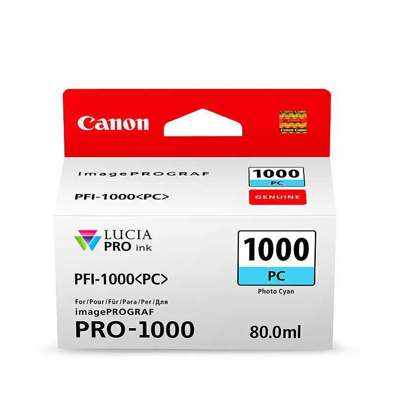 Canon PFI1000 Ph Cyan Ink Cart Canon