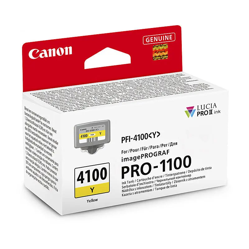 Canon PFI4100 Yellow Ink Cart Canon