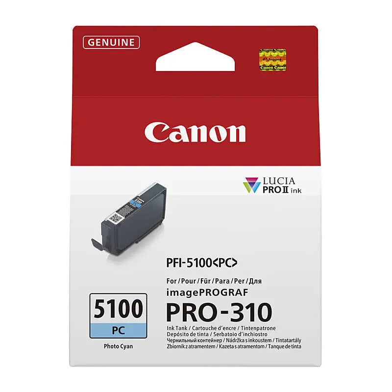 Canon PFI5100 Photo Cyan Ink Cart Canon