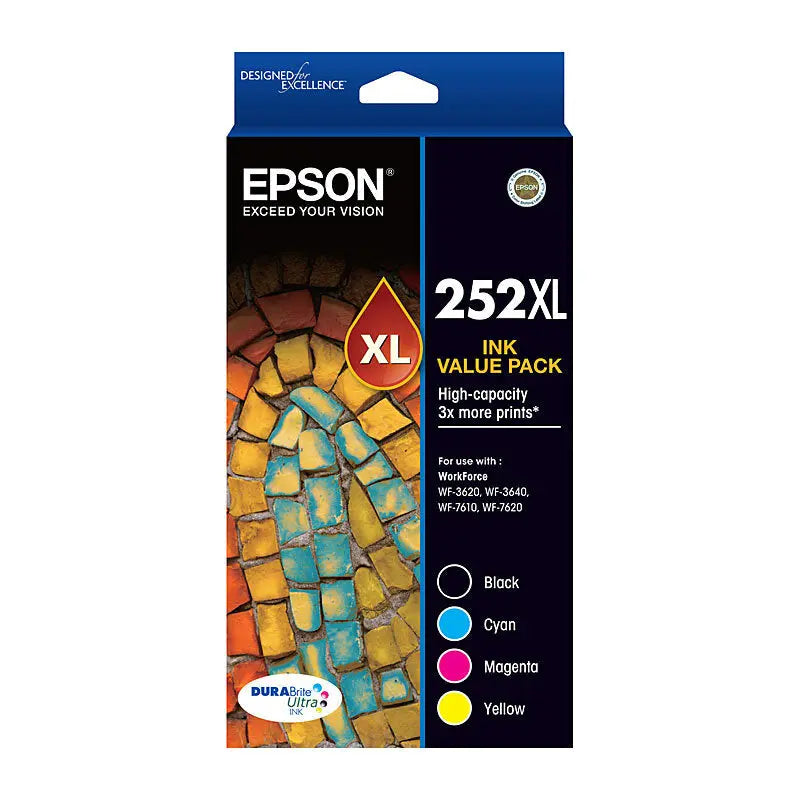 Epson 252XL 4-Ink Value Pack Epson