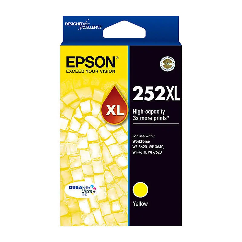 Epson 252XL Yellow Ink Cartridge Epson