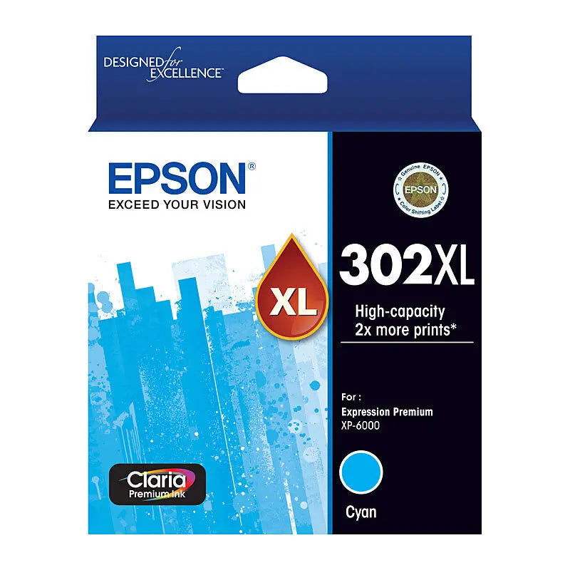 Epson 302XL Cyan Ink Cartridge Epson