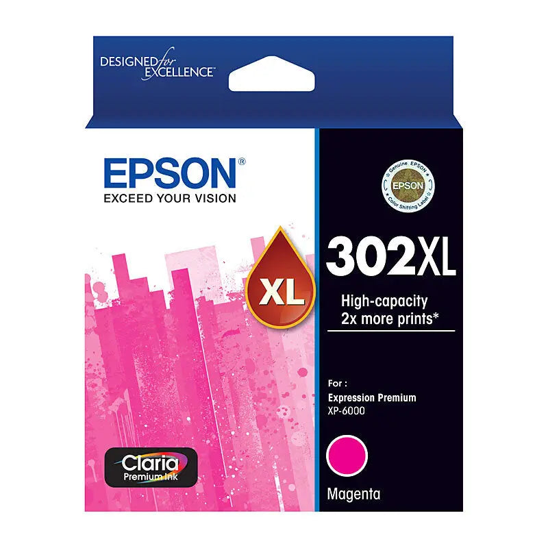 Epson 302XL Magenta Ink Cartridge Epson