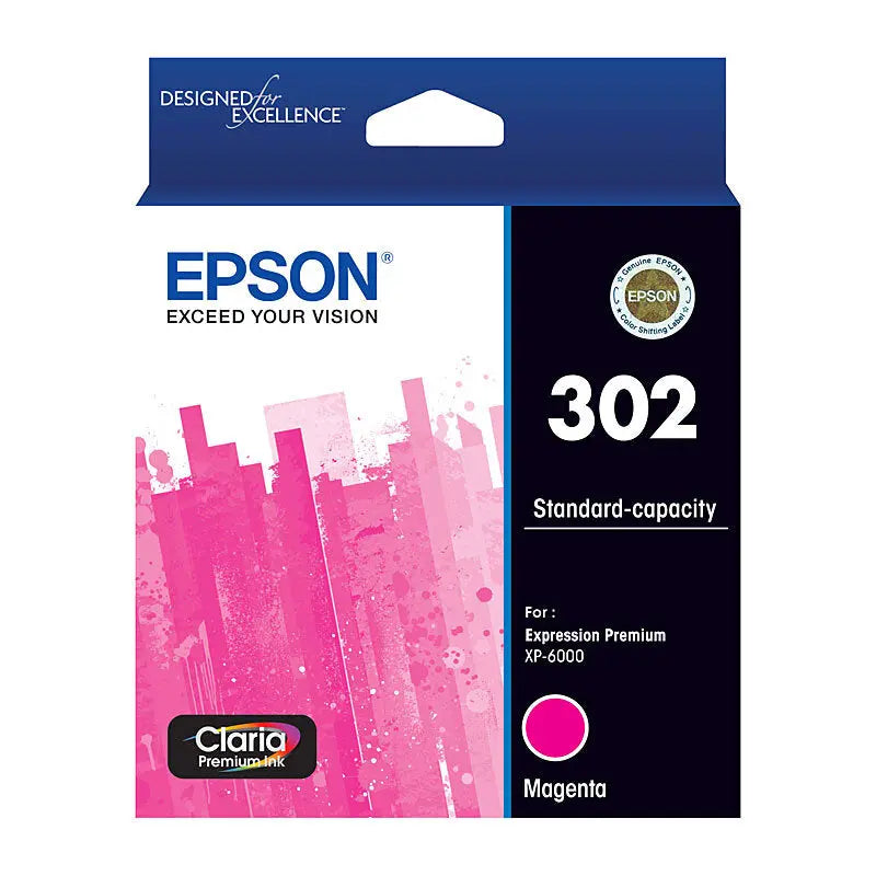 Epson 302 Magenta Ink Cartridge Epson