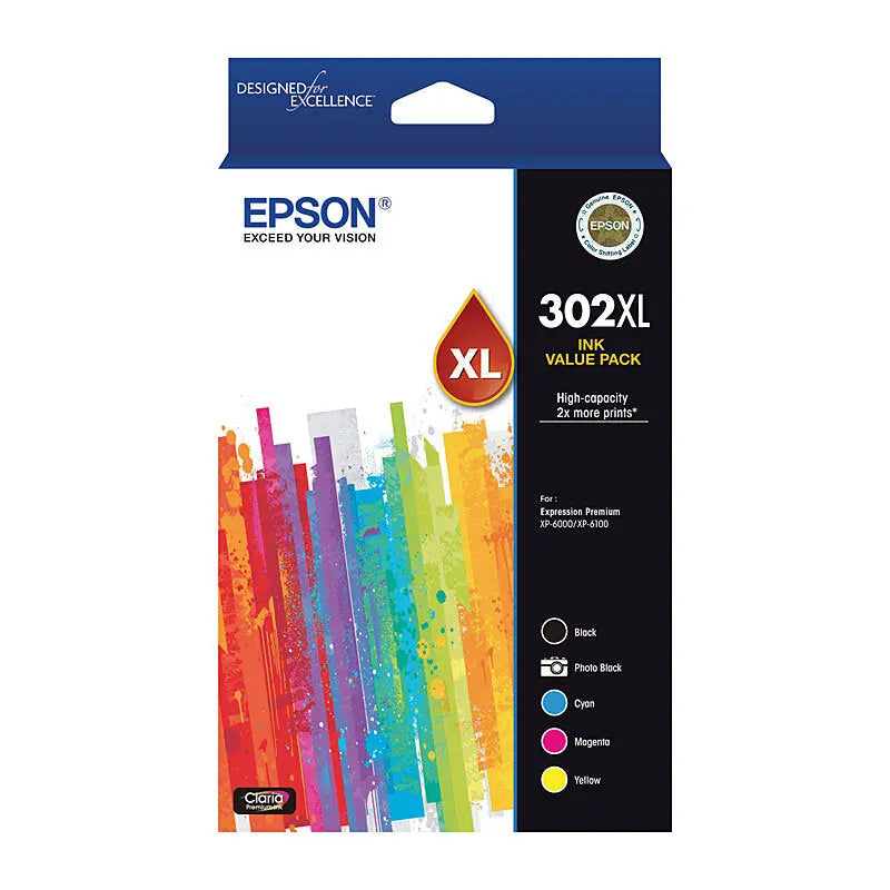 Epson 302XL 5-Ink Value Pack Epson