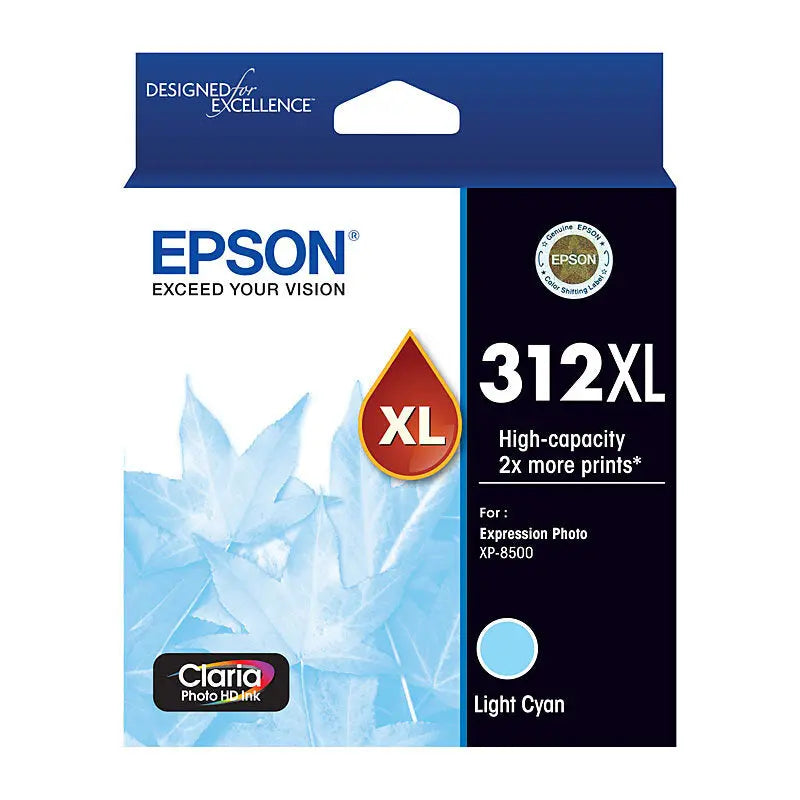 Epson 312XL Light Cyan Ink Cartridge Epson