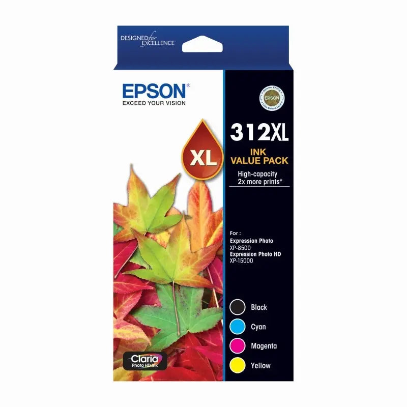 Epson 312XL CMYK Colour Pack - E312XLCP4 Epson