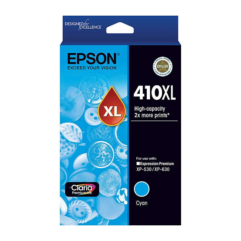 Epson 410XL Cyan Ink Cartridge Epson