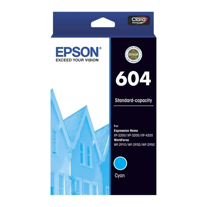 Epson 604 Cyan Ink Cartridge Epson