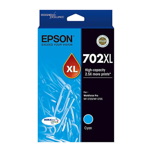Epson 702XL Cyan Ink Cartridge Epson