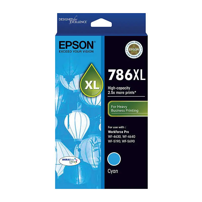 Epson 786XL Cyan Ink Cartridge Epson
