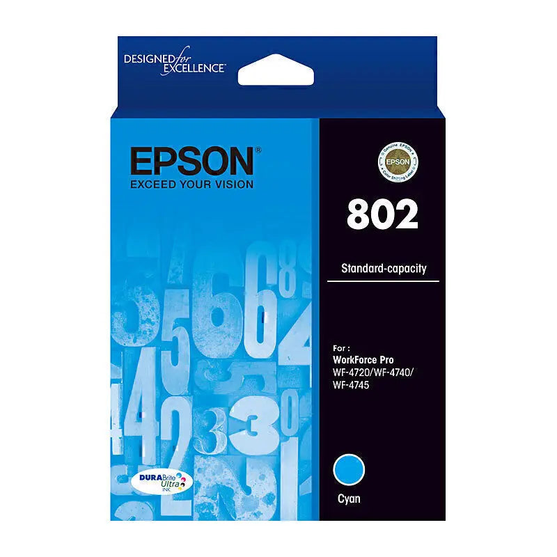 Epson 802 Cyan Ink Cartridge Epson