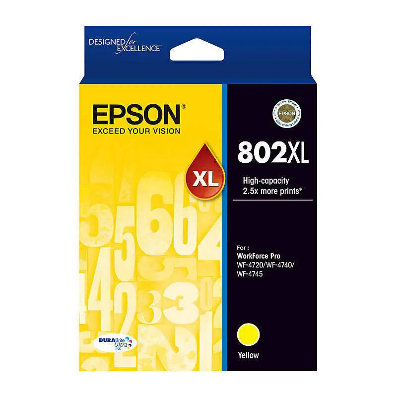 Epson 802XL Yellow Ink Cartridge Epson