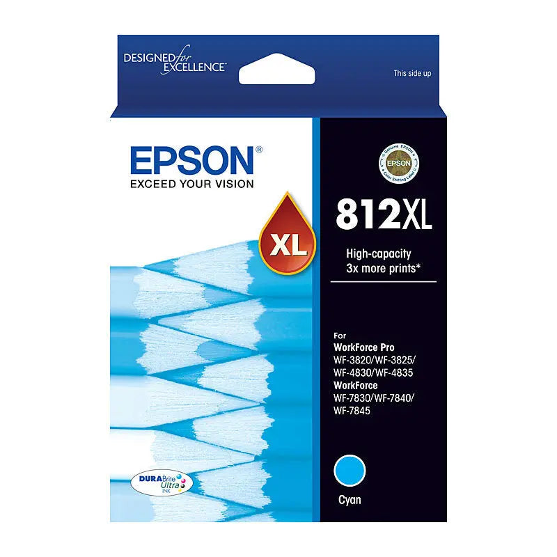 Epson 812XL Cyan Ink Cartridge Epson