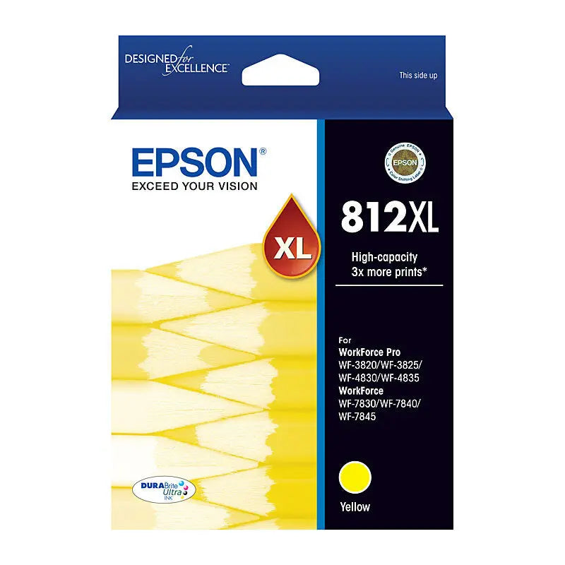 Epson 812XL Yellow Ink Cartridge Epson