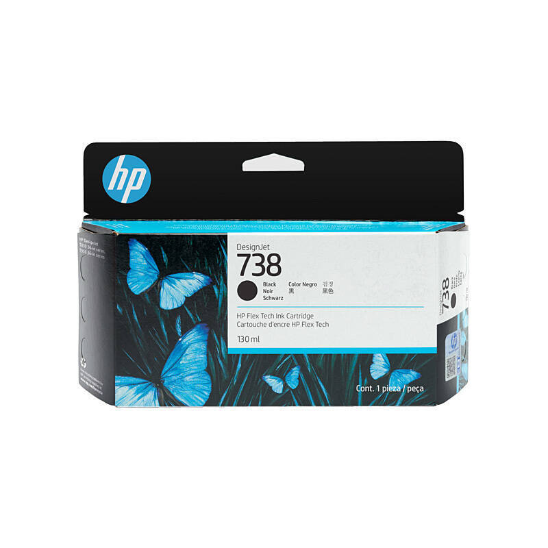 HP #738 130ml Blk Ink 498P2A | Conford IT