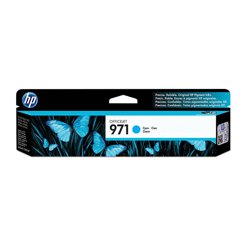 HP #971 Cyan Ink Cart CN622AA HP