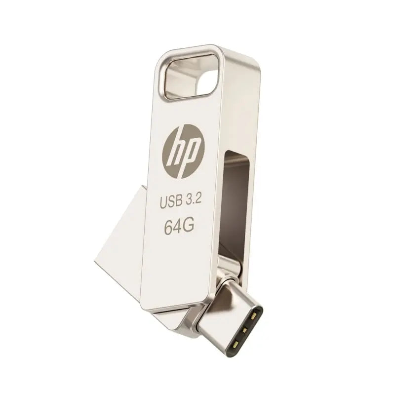 HP x206C 64GB USB 3.2 OTG Flash Drive – Type-A & Type-C (HPFD206C64) HP