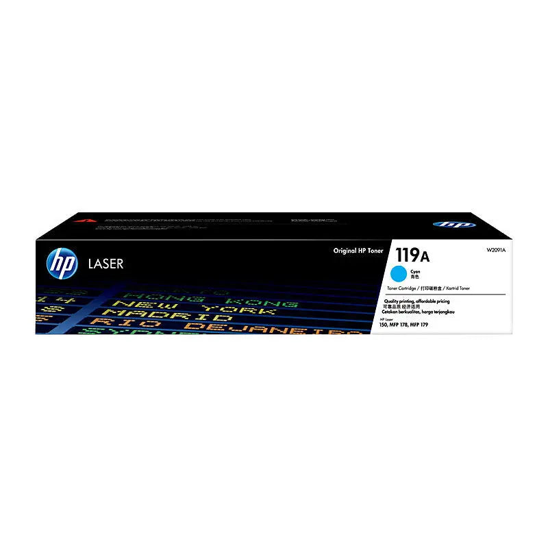 HP 119A Cyan LaserJet Toner Cartridge W2091A – Approx. 700‑Page Yield HP