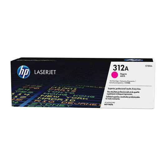 HP 312A Magenta LaserJet Toner Cartridge CF383A – Approx. 2,700‑Page Yield HP
