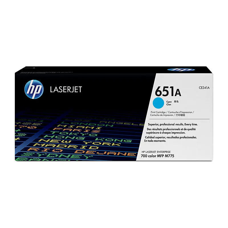HP #651A Cyan Toner CE341A HP