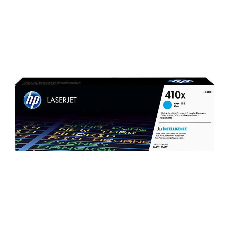 HP 410X Cyan LaserJet Toner Cartridge CF411X – Approx. 5,000‑Page Yield HP