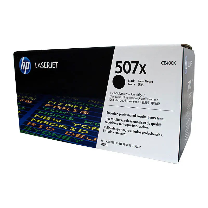 HP 507X High Yield Black Toner Cartridge (CE400X) – 11,000 Pages HP