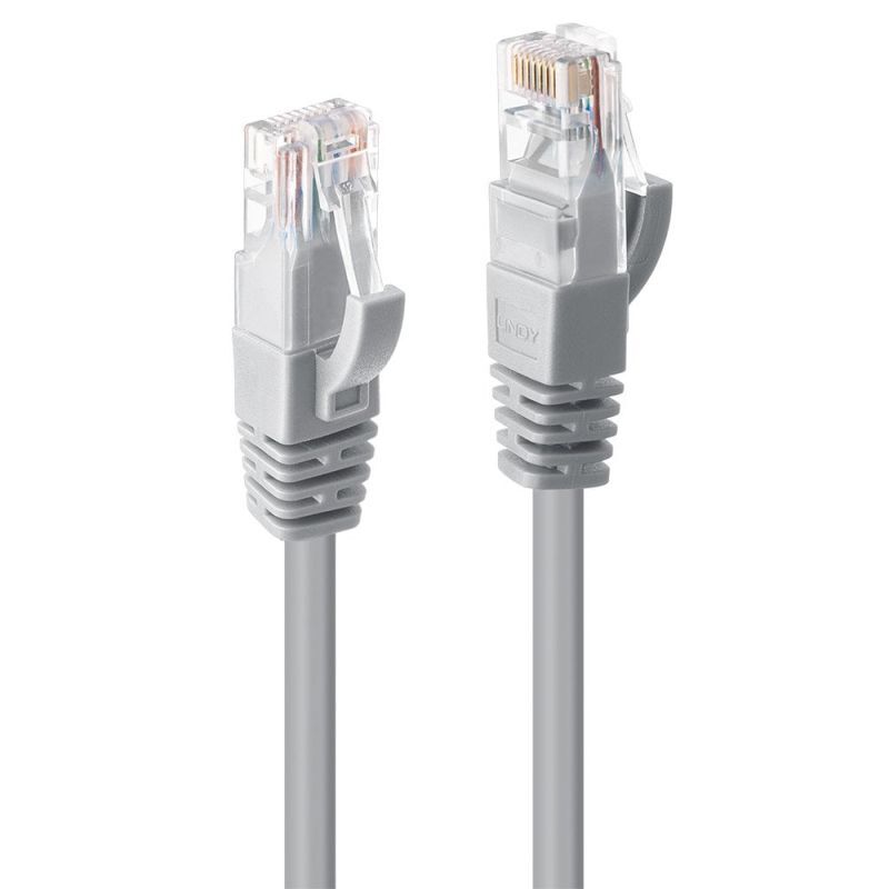 Lindy 0.3m CAT6 UTP Cable Grey Lindy