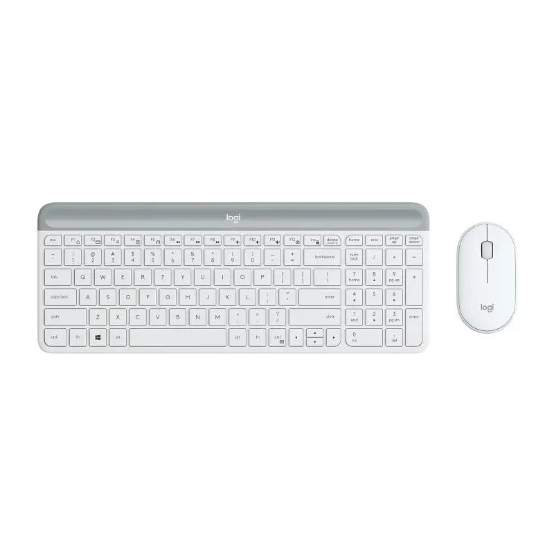 Logitech MK470 Combo White – Slim Wireless Keyboard and Mouse Set Logitech