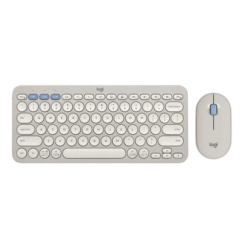 Logitech Pebble 2 Wireless Keyboard and Mouse Combo – Sand Logitech