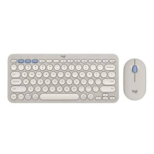 Logitech Pebble 2 Wireless Keyboard and Mouse Combo – Sand Logitech