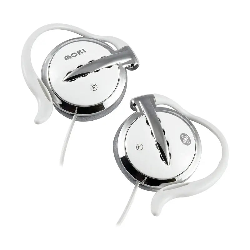 Moki Clip On Earphones White Moki International