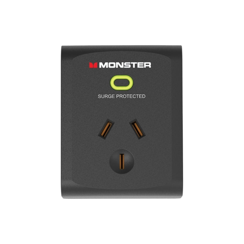 Monster 1-Port Surge Black Monster