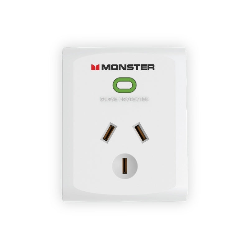 Monster 1-Port Surge White Monster