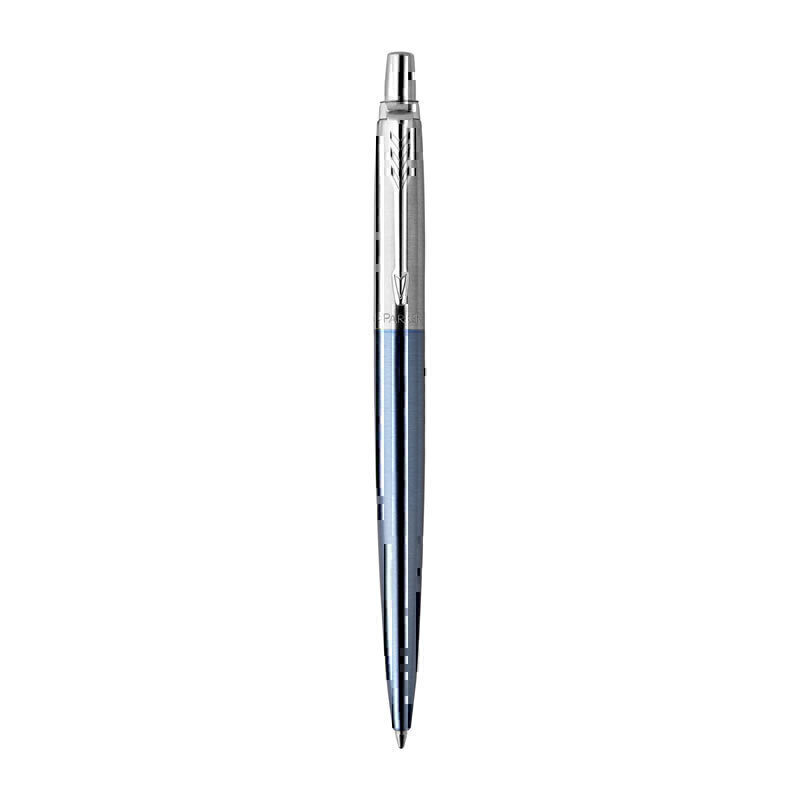 Parker Jotter Waterloo Blue Ballpoint Pen with Chrome Trim | Stylish & Reliable