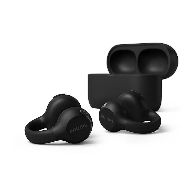 Philips Wireless Open Earbuds BK PHTAQ2000BK97 – Black, Open Fit Philips