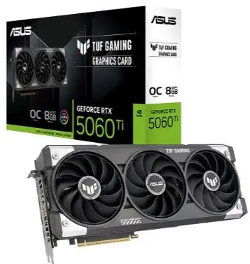 Asus TUF RTX 5060 Ti 8GB GDDR7 GPU, ARGB, PCIe 5.0, 3 Yr Warranty - Conford IT