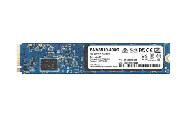 Synology SNV3510-400G 400GB M.2 PCIe 3.0 SSD – High-Endurance NVMe with 5 Year Warranty - Conford IT