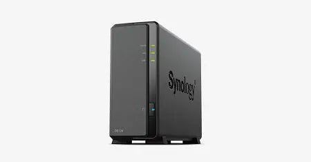 Synology DS124 1-Bay DiskStation NAS – Realtek RTD1619B, 1GB DDR4 RAM, 2 Year Warranty Synology