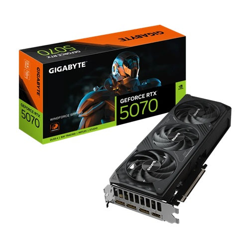 Gigabyte RTX 5070 WINDFORCE SFF OC – 12GB GDDR7, PCIe 5.0, 3Yr