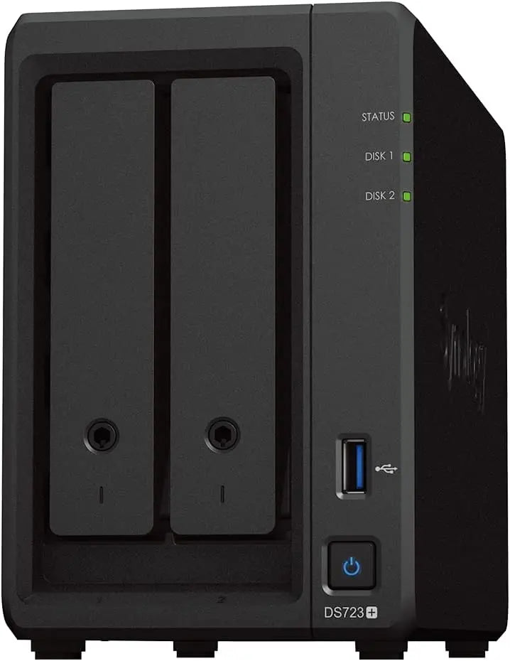 Synology DS723+, 2 Bay DiskStation NAS, AMD Ryzen, 2GB RAM Synology
