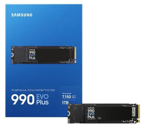 Samsung 990 EVO PLUS 1TB M.2 NVMe SSD – 7150MB/s, PCIe 4.0, 5Yr Samsung