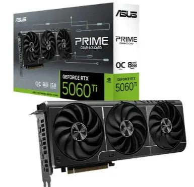 Asus PRIME RTX 5060 Ti 8GB GDDR7 GPU, PCIe 5.0, 3 Yr Warranty - Conford IT