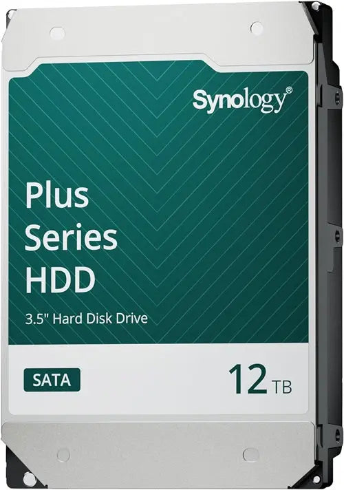 Synology HAT3310-12T 12TB Plus Series 3.5" SATA HDD – 7200RPM, 3 Year Warranty Synology