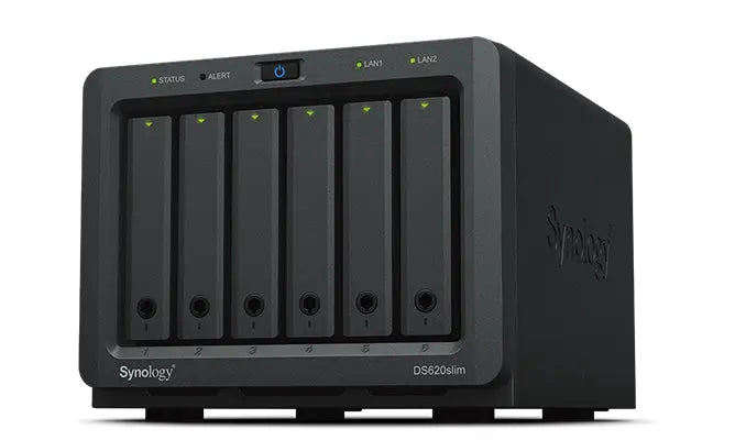 Synology DS620slim 6-Bay NAS – Compact, Dual-Core, Expandable RAM Synology